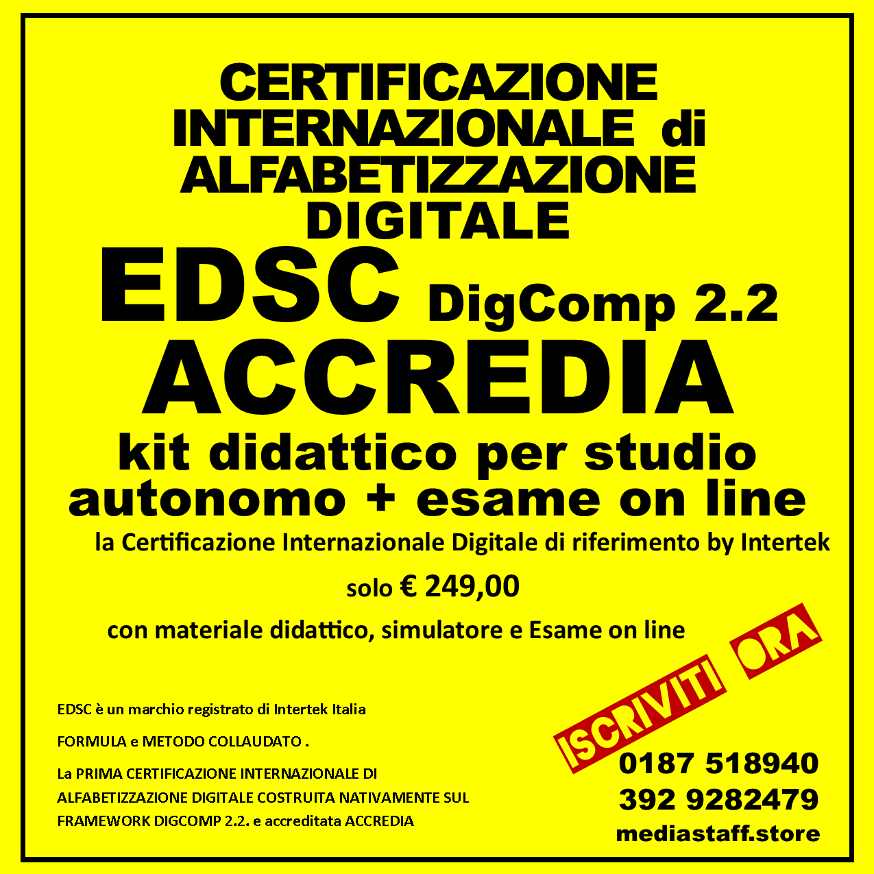 Certificazione Internazionale di Alfabetizzazione Digitale EDSC Digcom ...