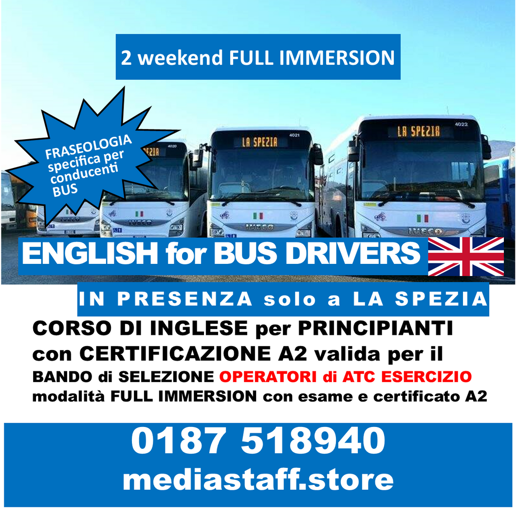 English for bus drivers - level A2